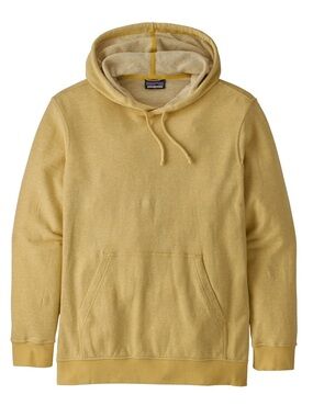 Patagonia Trail Harbor Hoodie Drawstring Yellow Stripe Hemp Organic Cotton Men L